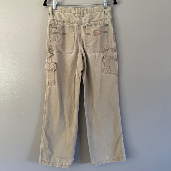 COLUMBIA VINTAGE BROWN TAN CARGO‎ PANTS 16Y - Picture 9 of 10
